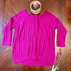 American 🦅 Eagle pink purple short sleeve sweater